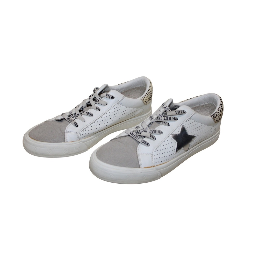 Vintage Havana Grande Color: Wild Cheetah Women 8.5 White Grey Silver Distressed - Picture 2 of 5